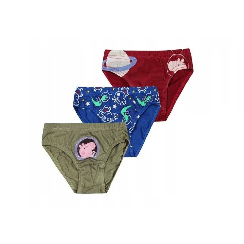 Set 3 chiloti pentru baieti, 100% bumbac, multicolor, Peppa Pig Engros