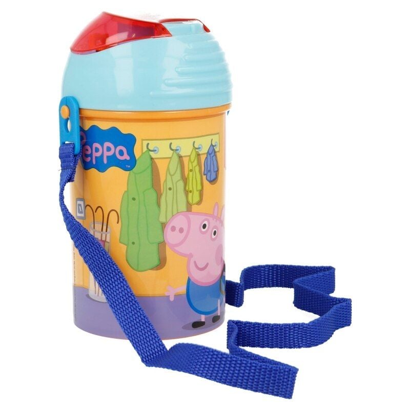 Sticla pentru apa, anticurgere, multicolor, 450 ml, fara BPA, Peppa Pig Engros