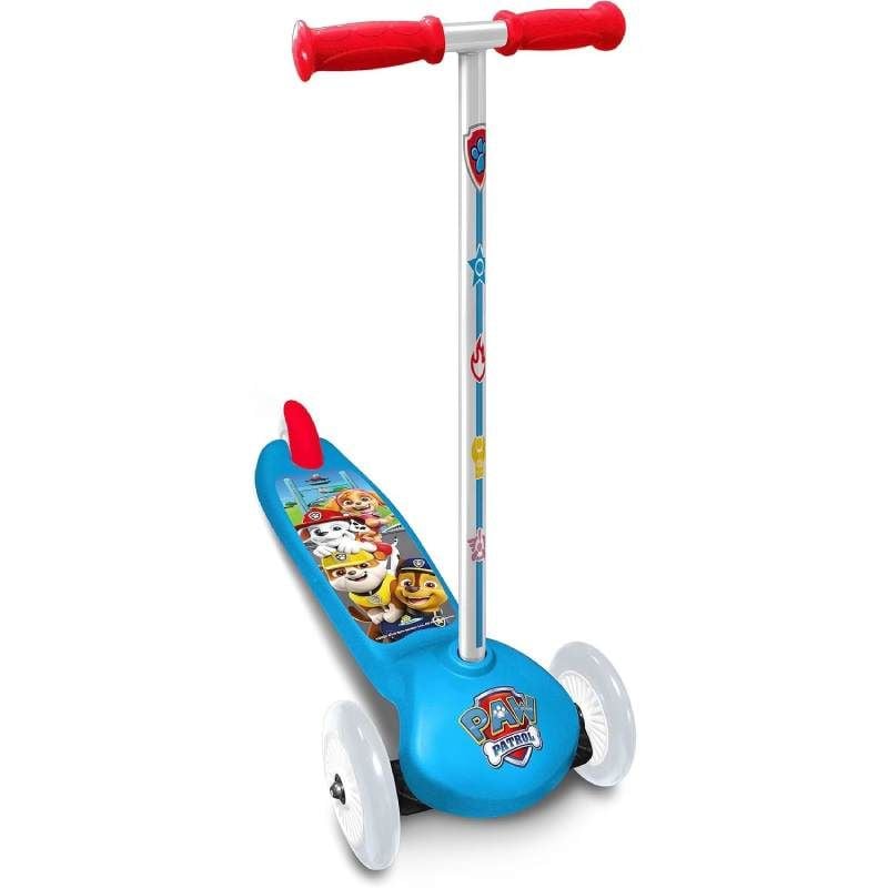 Trotineta intuitiva cu 3 roti, multicolor, manere confortabile, platforma antiderapanta, roti acoperite cu material PVC, frana posterioara cu piciorul, Paw Patrol Engros