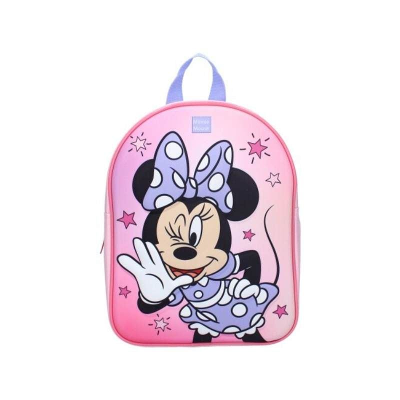 Ghiozdan 3d Minnie Mouse funhouse, dimensiuni 29cm x22cm x9cm Engros