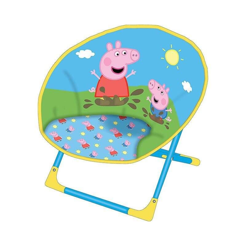 Scaun pliant, Plastic Tesatura, 48 cm, Multicolor, Peppa Pig Engros