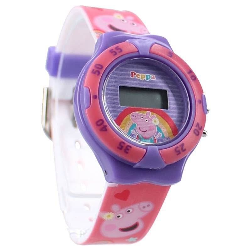 Ceas digital pentru copii, multicolor, Peppa Pig, Kids Time Engros