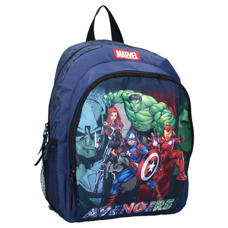 Ghiozdan cu doua compartimente, multicolor, 35x27x18 cm, cu bretele ajustabile si captusite, Avengers United Forces Engros