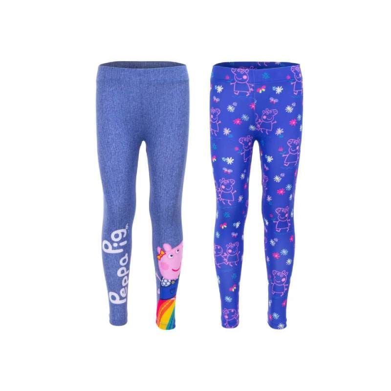 Set 2 perechi pantaloni pentru fete, multicolor, Peppa Pig Engros