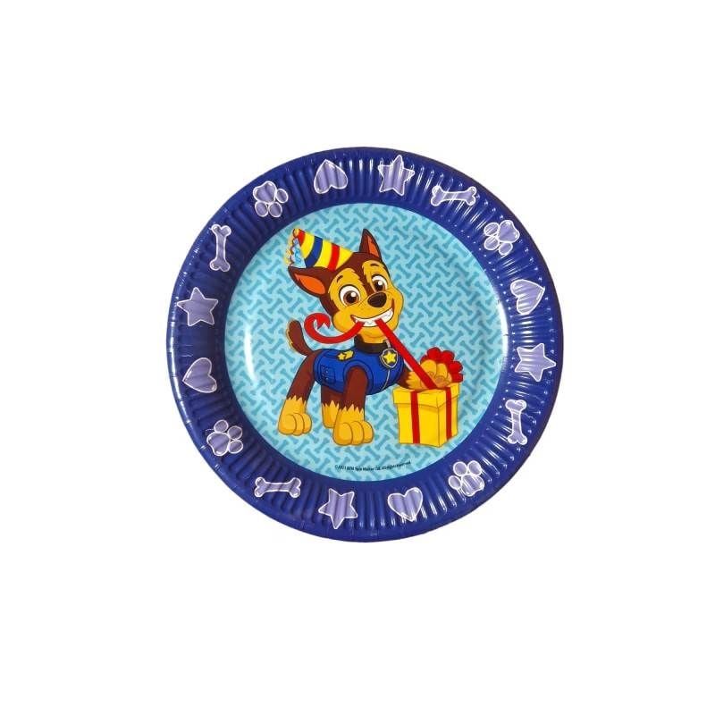 Set 6 farfurii carton, multicolor, diametru 23 cm, Chase, Paw Patrol Engros