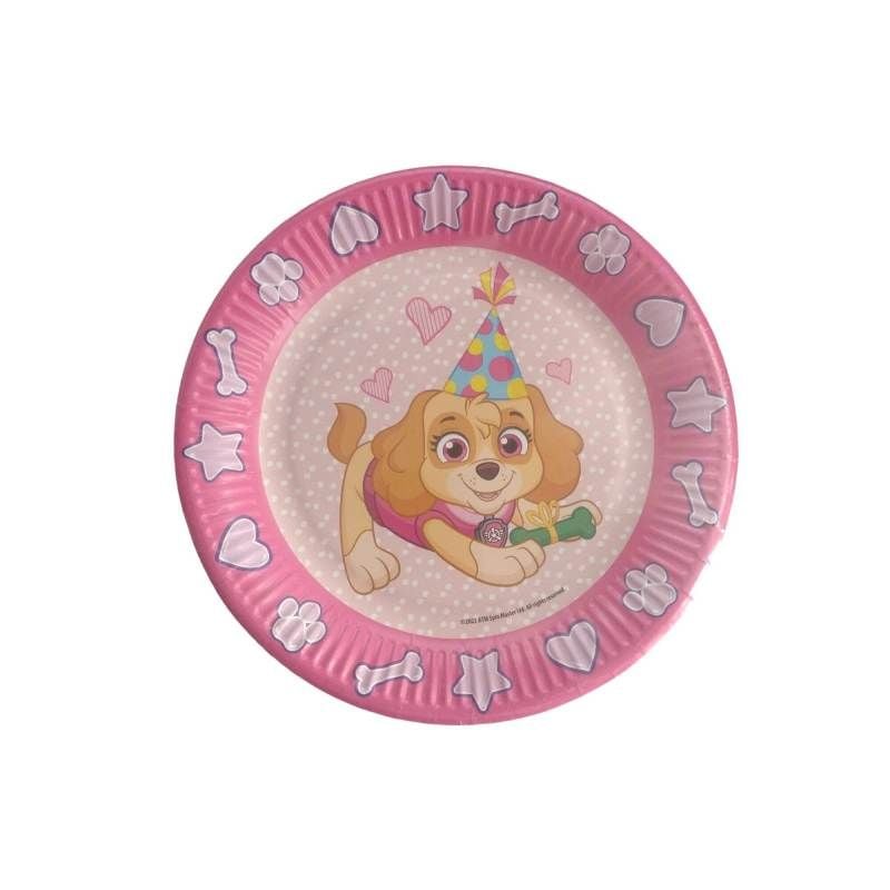 Set 6 farfurii carton, multicolor, diametru 23 cm, Skye, Paw Patrol Engros