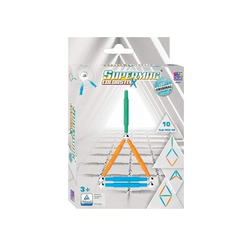 Set Jucarii Magnetice pentru constructii, Interactiv, Educational si Creativ, Dezvolta Concentrarea si Rabdarea pentru Adulti si Copii 3+ ani, 10 piese, Supermag Engros