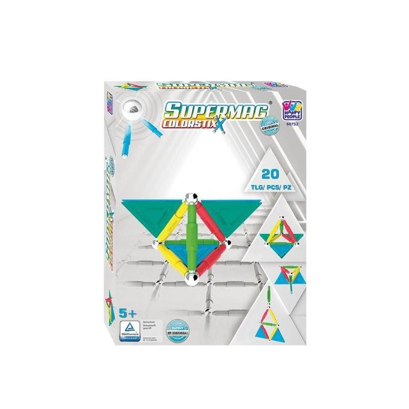 Set Jucarii Magnetice pentru constructii, Interactiv, Educational si Creativ, Dezvolta Concentrarea si Rabdarea pentru Adulti si Copii 3+ ani, 20 piese, Supermag Engros