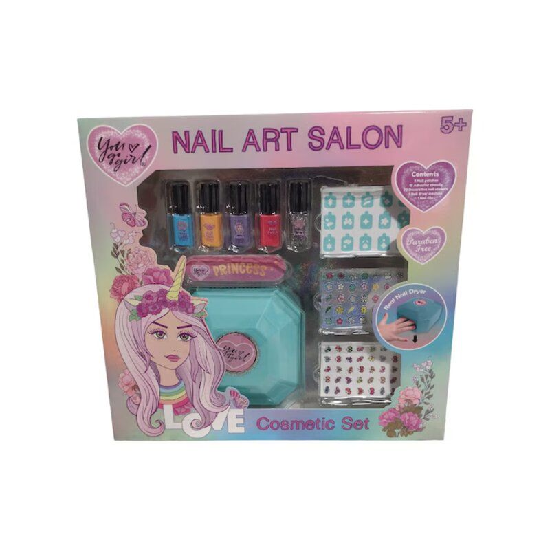 Set manichiura pentru copii, Non-toxic, +5 ani, 28x26x7 cm, Unicorn Dreams Engros