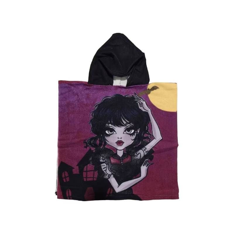 Prosop tip poncho, multicolor, 50 x 100 cm, Wednesday Engros