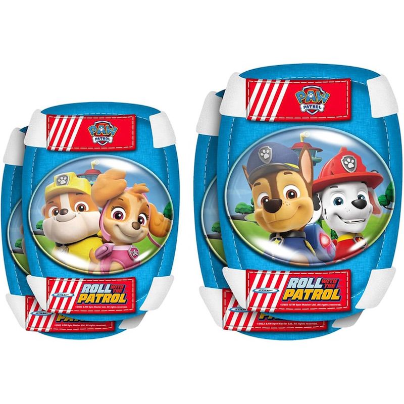 Set protectie pentru copii, genunchere si cotiere, multicolor, 3-6 ani, Paw Patrol Engros