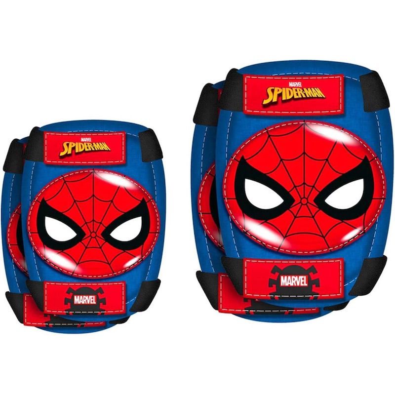 Set protectie pentru copii, genunchere si cotiere, multicolor, 3-6 ani, Spiderman Engros