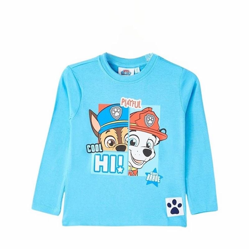Bluza cu maneca lunga, 100% bumbac, multicolor, Playful Cool, Paw Patrol Engros