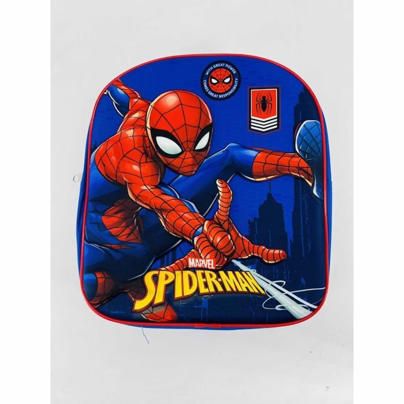 Ghiozdan Spider-Man 3D, 31,8x28,5x11,5cm, Albastru Engros