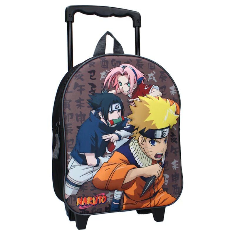 Troler 3D, 32x26x11 cm, multicolor, cu bretele ajustabile si captusite, Naruto Ninja In Training Engros