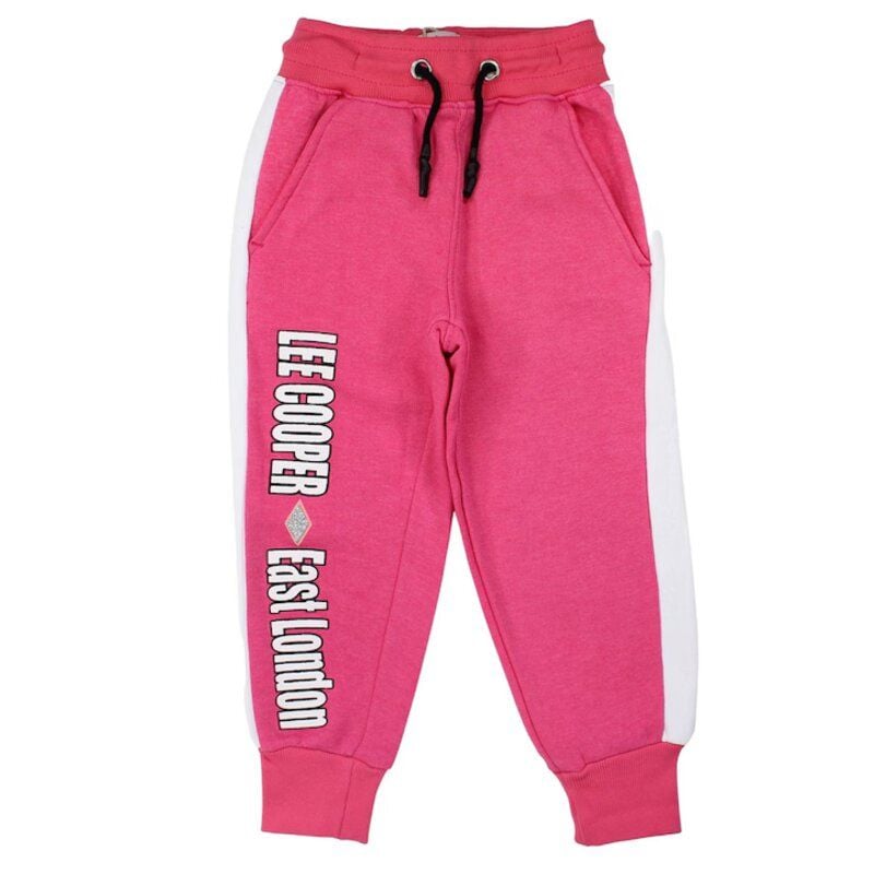 Pantaloni trening fete, roz, Lee Cooper Engros