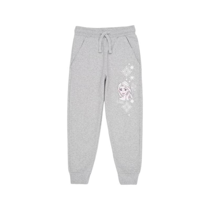 Pantaloni trening fete, gri, buzunare laterale, Frozen Engros