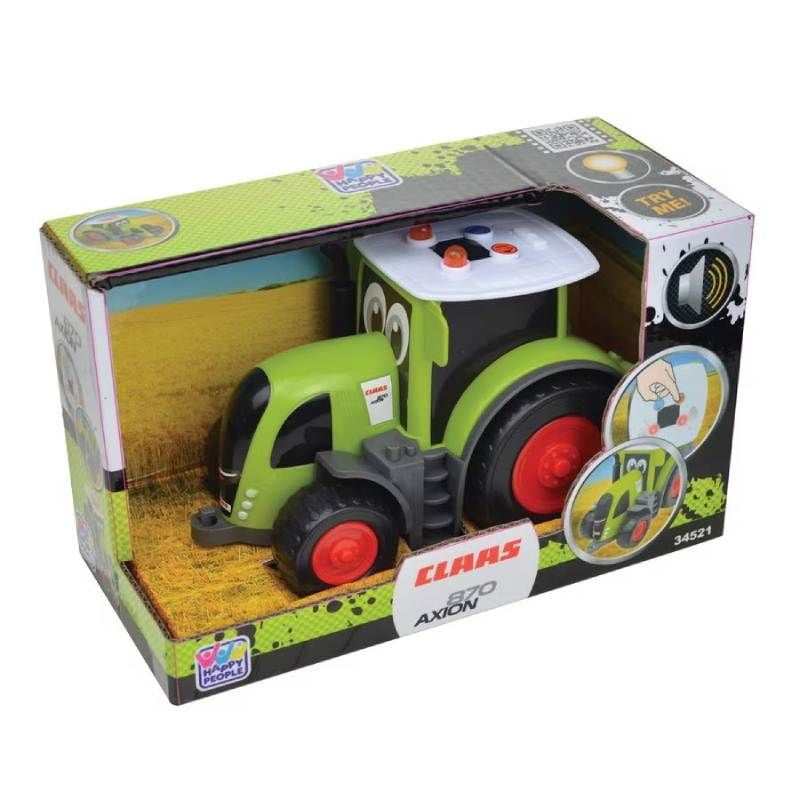 Tractor Claas 870 Axion, 21x11x13 cm cu sunete si lumini, multicolor, cu baterii incluse Engros