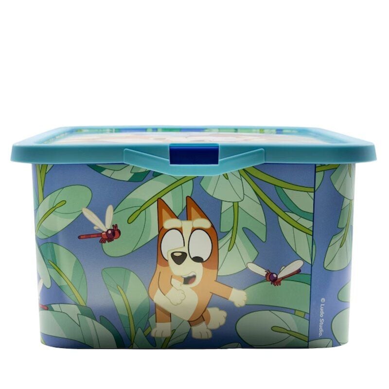 Cutie depozitare jucarii, Bluey, 15x38,7x28,7 cm, 13 l, Albastru Engros