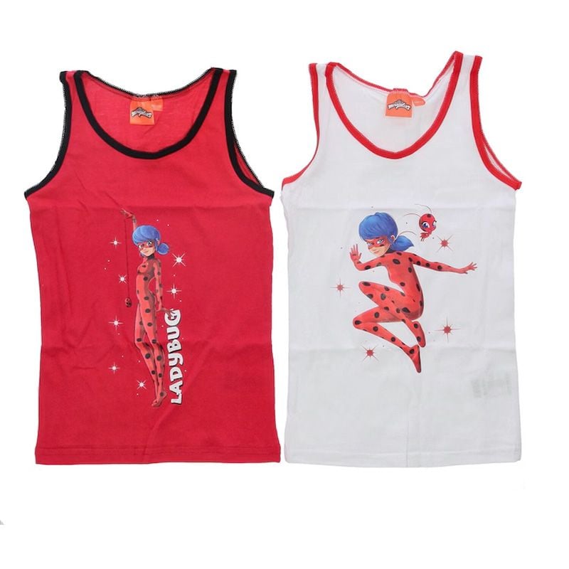Set doua maiouri multicolor, 100% bumbac, Love, Miraculous LadyBug Engros