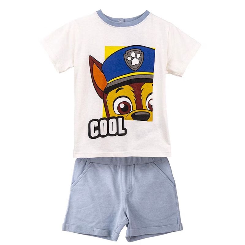 Set 2 piese pentru copii, tricou si pantaloni scurti, 100% bumbac, multicolor, Cool, Paw Patrol Engros