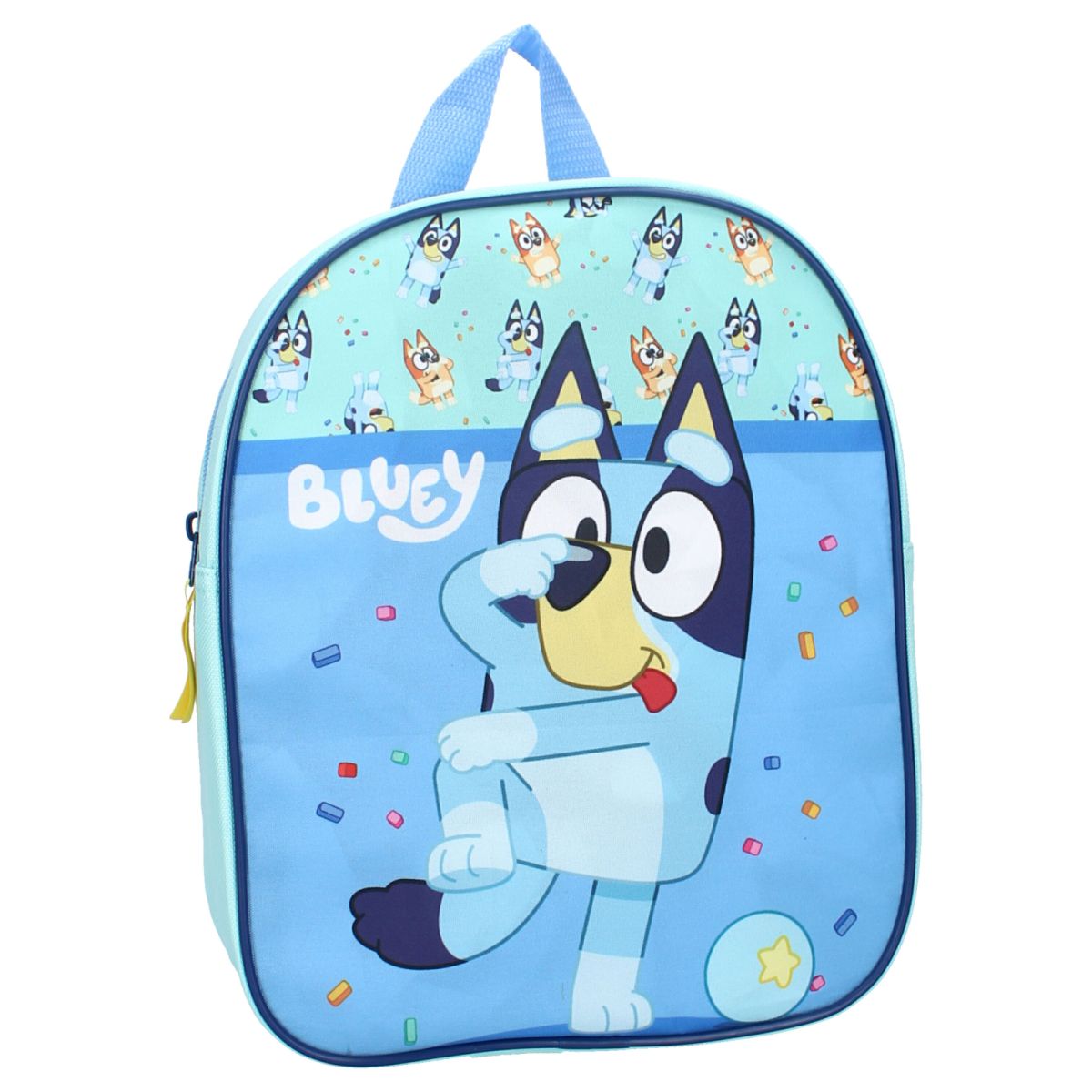 Ghiozdan gradinita, cu un compartiment, 29x22x9 cm, bretele intarite si ajustabile, Albastru, Bluey Best Friends Fun Engros