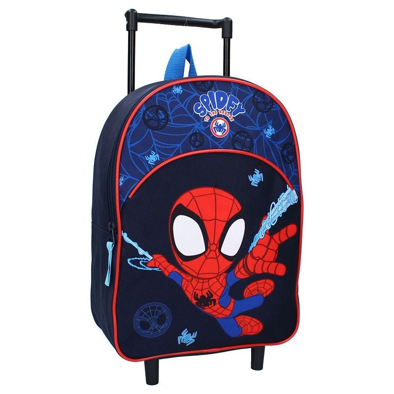 Troler multicolor, cu un compartiment, 33x25x12 cm, beretele ajustabile si captusite, Spidey Share Kindness, Spiderman Engros