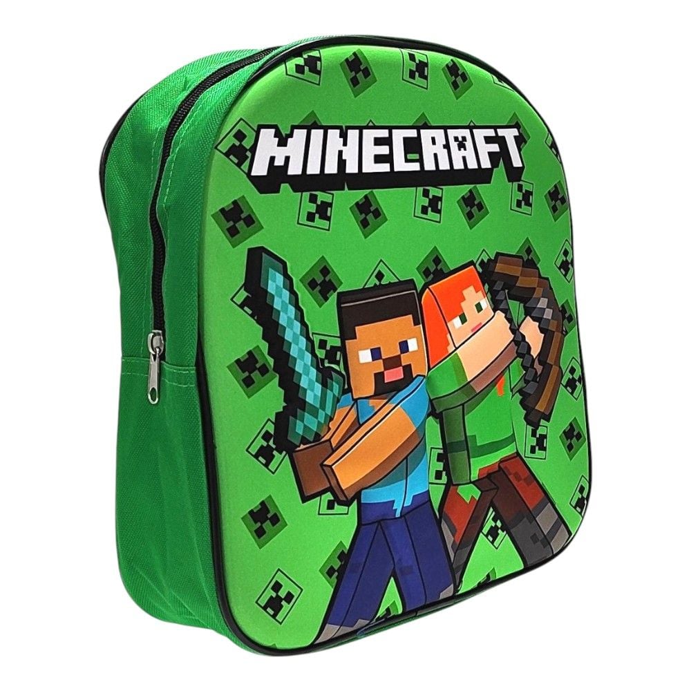 Ghiozdan copii 3D, 30x26x10 cm, multicolor, bretele ajustabile, Minecraft Engros