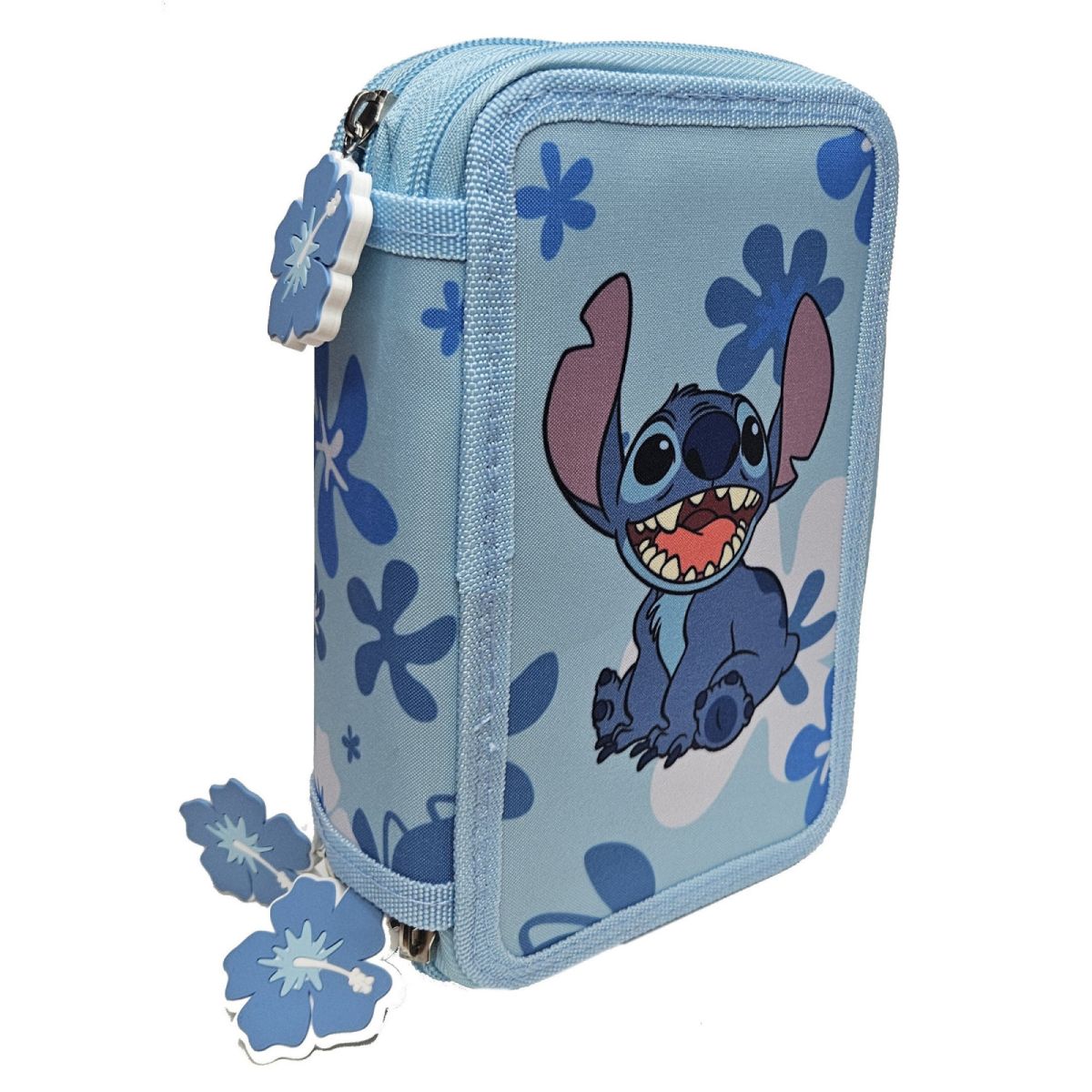 Penar cu trei compartimente, echipat, 43 piese, multicolor, Happy, Stitch Engros