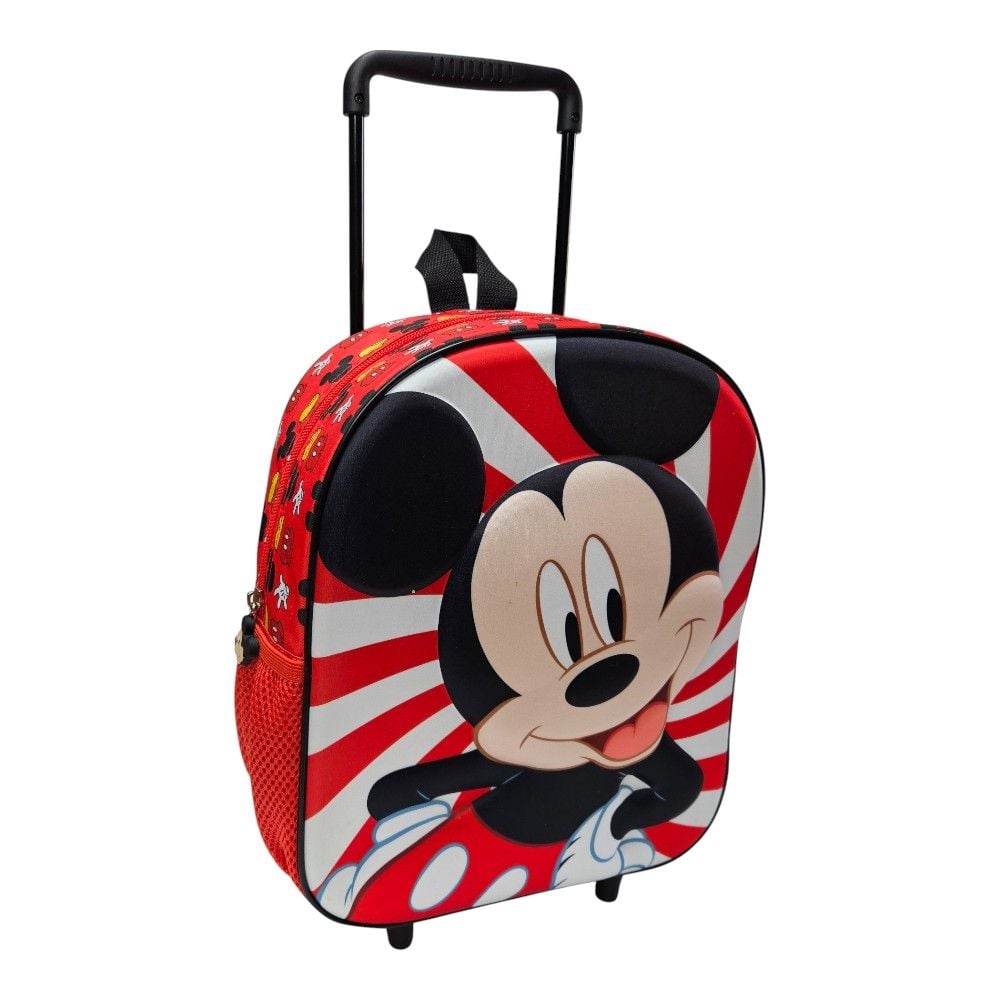 Troler 3D, 32x26x11cm, multicolor, bretele ajustabile si intarite, Happy, Mickey Mouse Engros