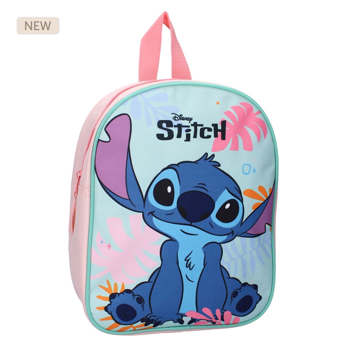 Ghiozdan copii, 29x22x9 cm, cu un compartiment, multicolor, bretele ergonomice, intarite si ajustabile, Cuteness Overload, Stitch Engros
