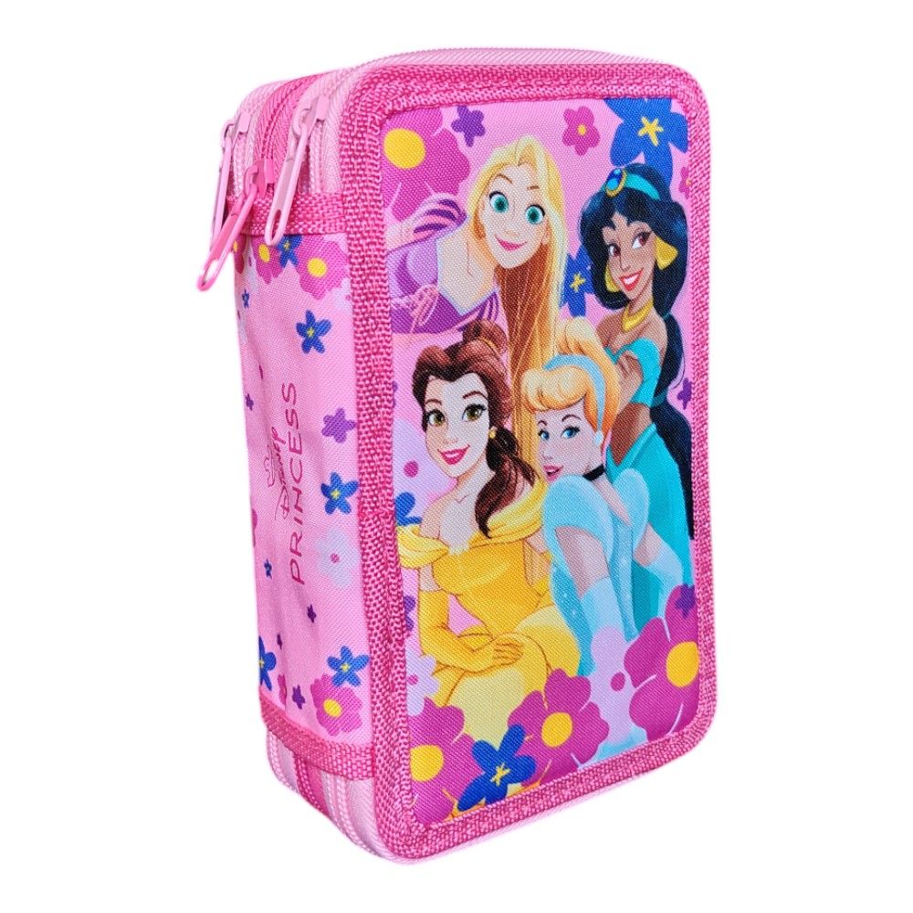 Penar cu 3 compartimente, echipat, 45 piese, multicolor, Princess, Disney Engros