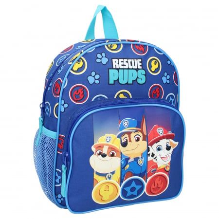 Rucsac pentru copii, 29x23x10 cm, cu doua compartimente, bretele intarite si ajustabile, multicolor, Puptastic Days, Paw Patrol Engros