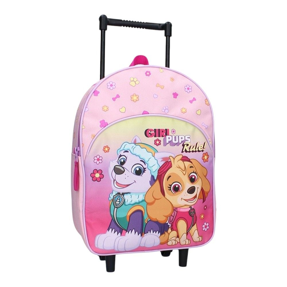 Troler multicolor, cu un compartiment, 33x25x12 cm, beretele ajustabile si captusite, Girl Pups Rule, Paw Patrol Engros