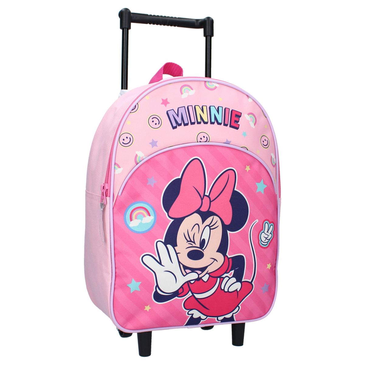 Troler multicolor, cu un compartiment, 33x25x12 cm, beretele ajustabile si captusite, Glam It Up, Minnie Mouse Engros