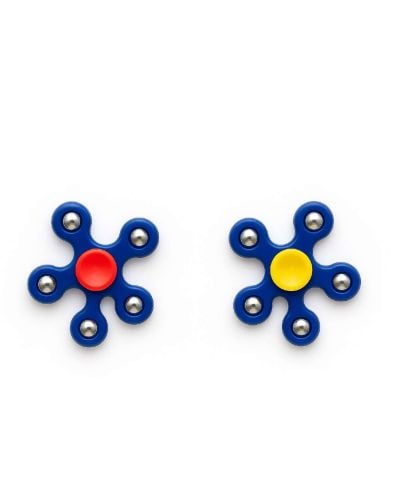 Jucarie interactiva antistress - Fidget spinner ( Albastru )