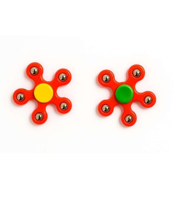 Jucarie interactiva antistress - Fidget spinner ( Rosu )