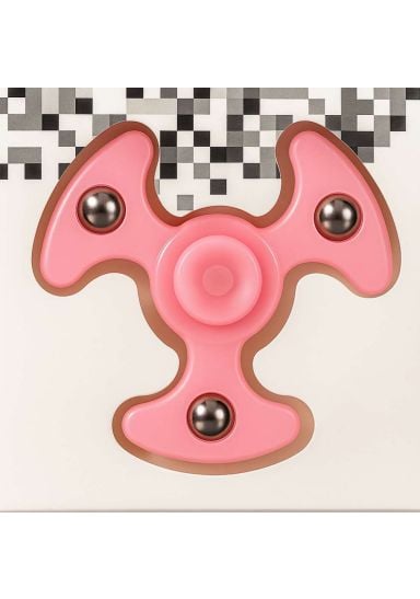 Jucarie interactiva antistress - Fidget spinner (Roz)