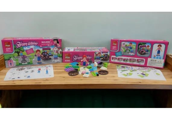 Joc de constructie pentru fetite, happy holiday, 19×9×4cm, 52piese, +6ani,