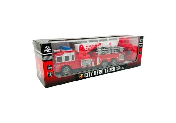 Masina de Pompieri RC City Hero Truck cu Telecomanda, Lumini si Sunete, 37 cm