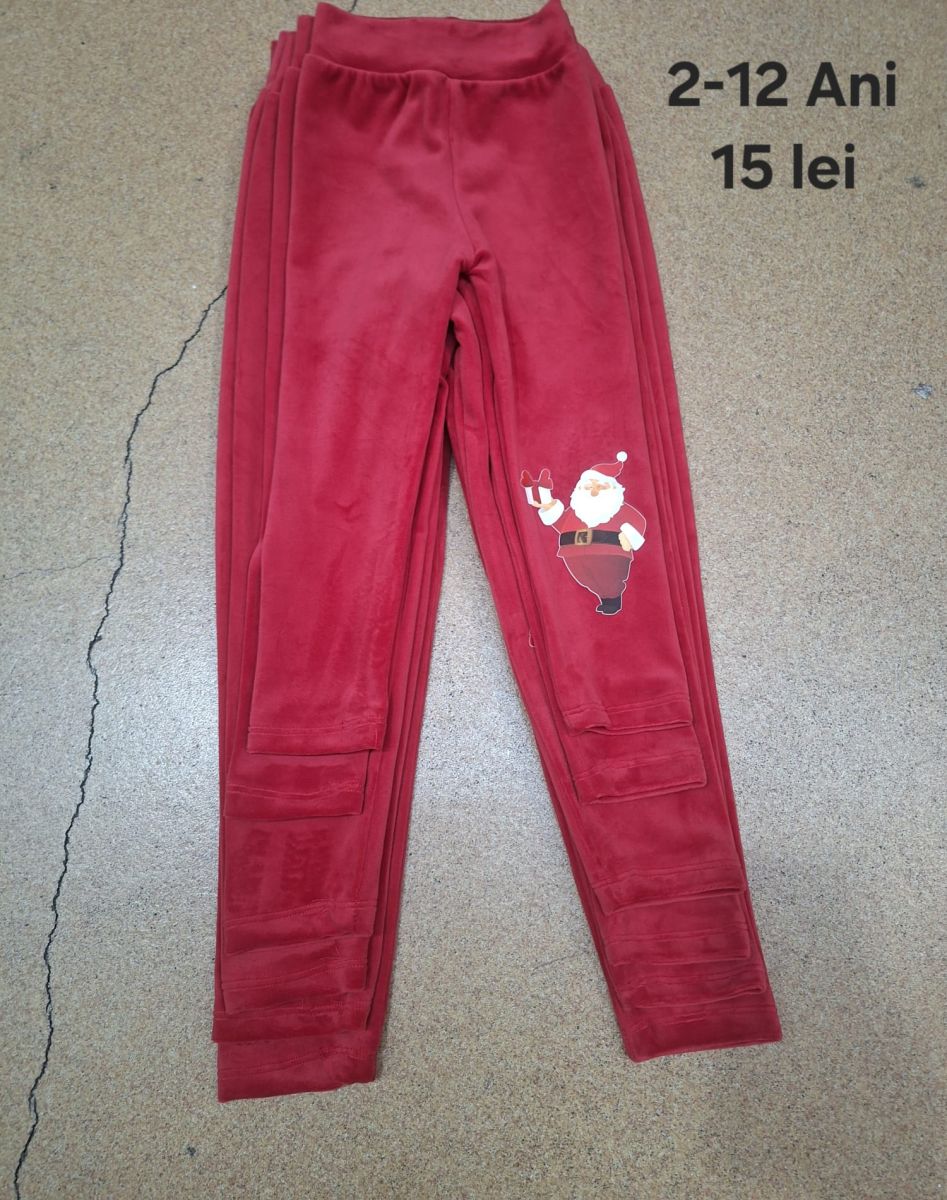 Colanti din catifea Engros pentru fete, cu model imprimat de Craciun