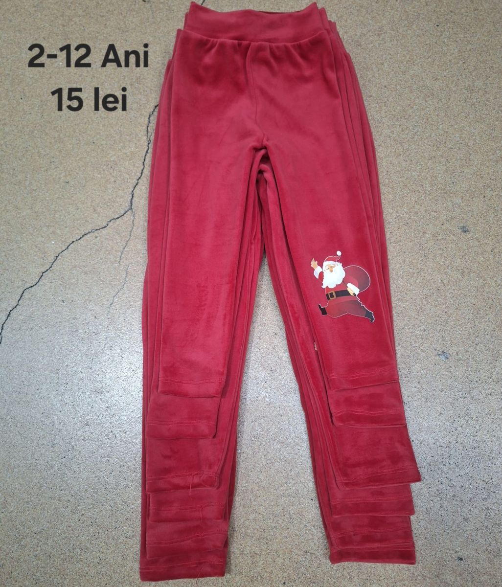 Colanti din catifea Engros pentru fete, cu model imprimat de Craciun