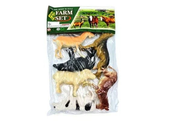 Set 6 animale domestice, multicolor,