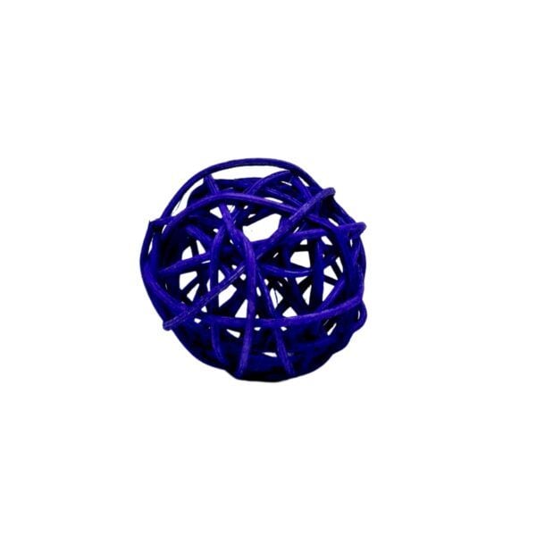 Bile din ratan color 4cm albastru engros