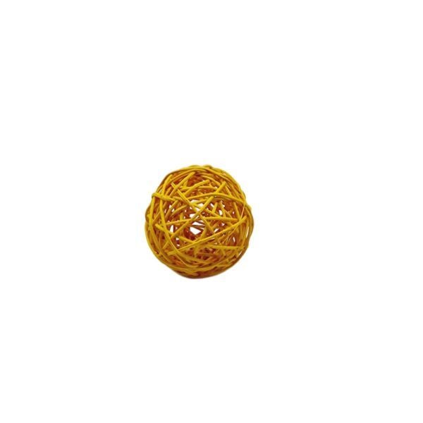 Bile din ratan color 4cm galben engros