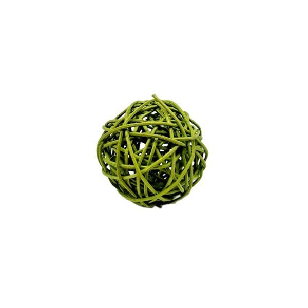 Bile din ratan color 4cm verde engros