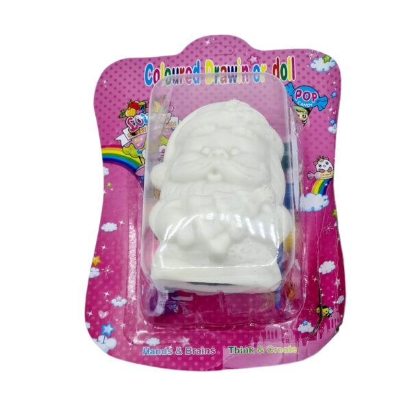 Figurina din plastic de pictat Mos Craciun 13cm engros