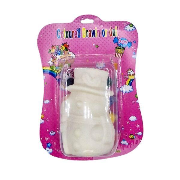 Figurina din plastic de pictat Om zapada 13cm engros