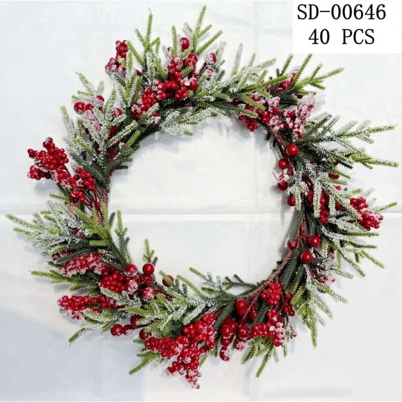 CORONITA DECORATIVA PT CRACIUN ,PVC ENGROS