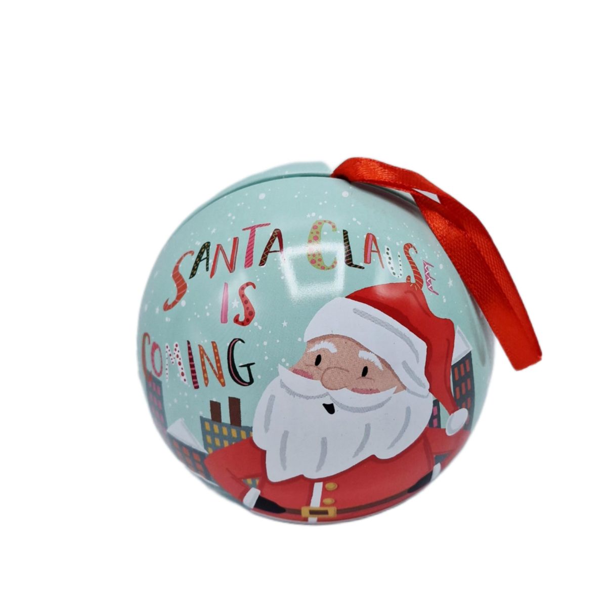 Cutie din metal pentru Craciun , 10 cm ,ENGROS